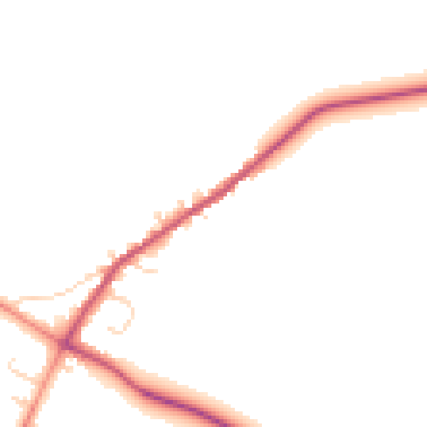 Daytime road noise heatmap for NN9 5BW