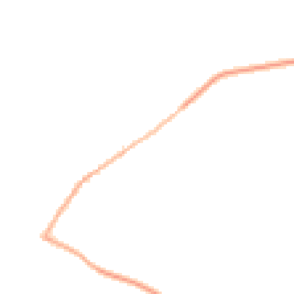 Night-time road noise heatmap for NN9 5BW