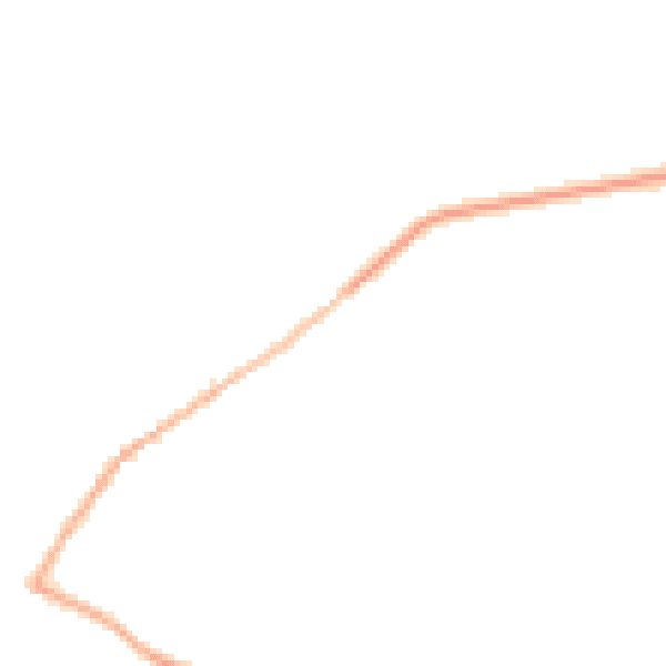 Night-time road noise heatmap for NN9 5BX