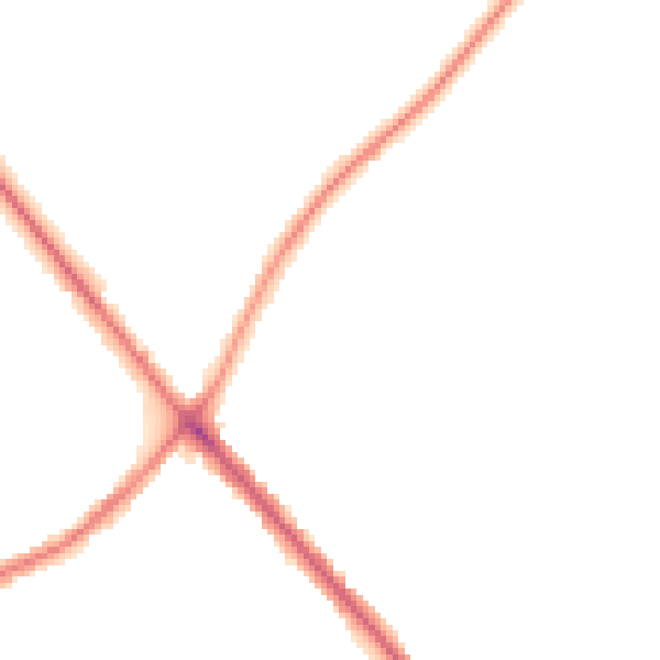 Night-time road noise heatmap for NN9 5DJ