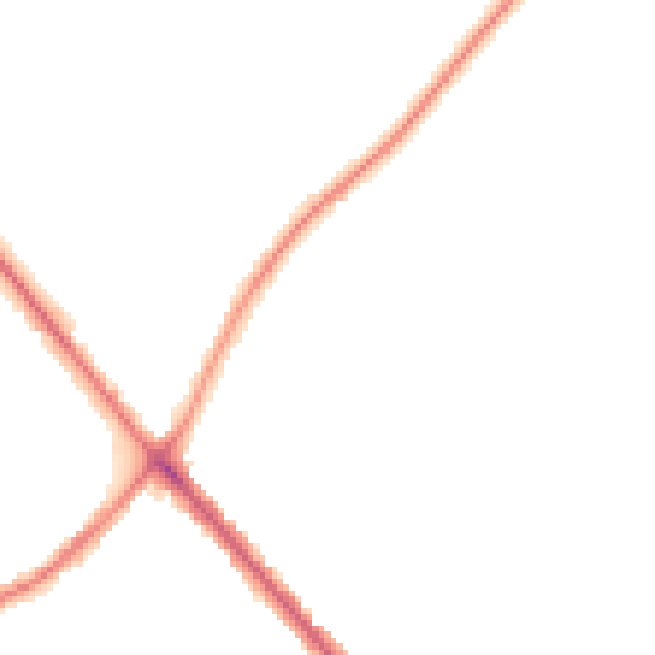 Night-time road noise heatmap for NN9 5DL