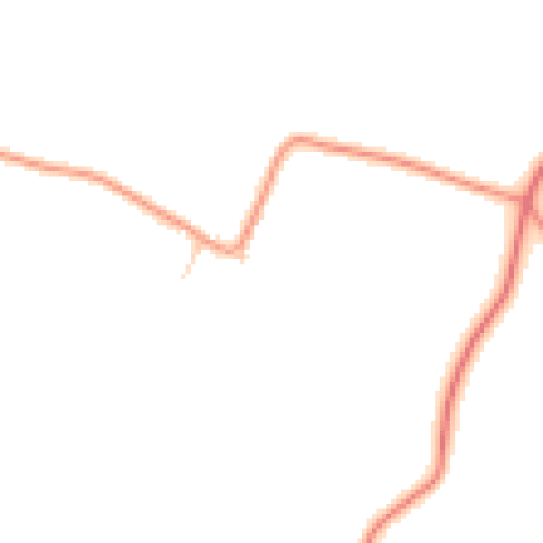 Daytime road noise heatmap for NN9 5GL