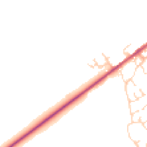 Daytime road noise heatmap for NN9 5HP