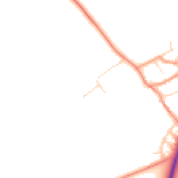 Daytime road noise heatmap for NN9 5NJ
