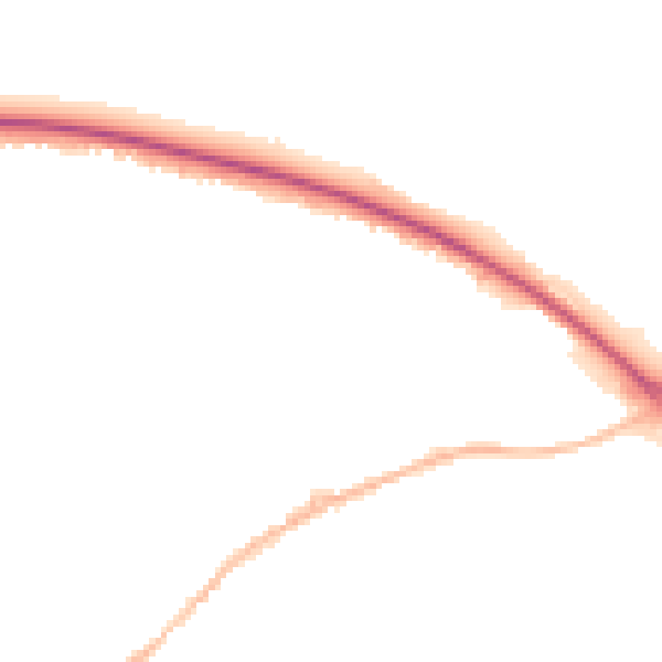 Night-time road noise heatmap for NN9 5TD