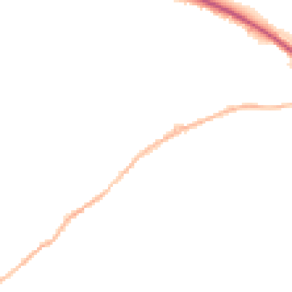 Night-time road noise heatmap for NN9 5TN