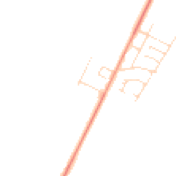 Daytime road noise heatmap for NN9 5UY