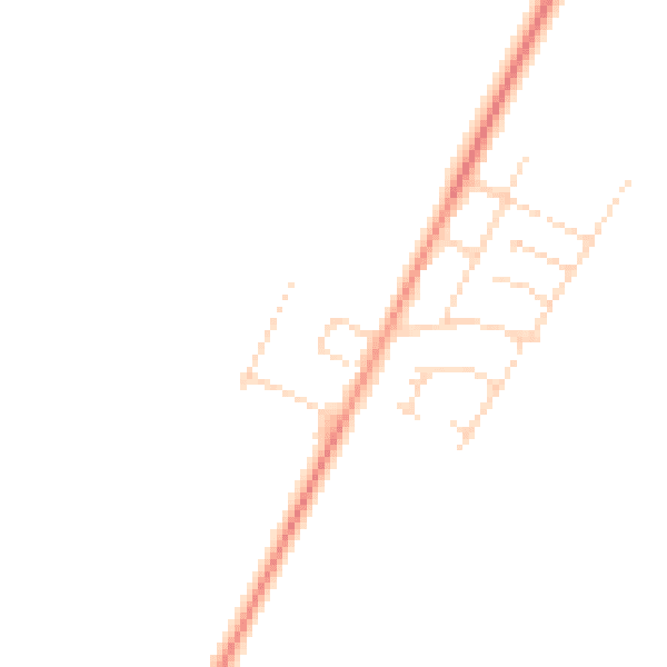 Daytime road noise heatmap for NN9 5WF