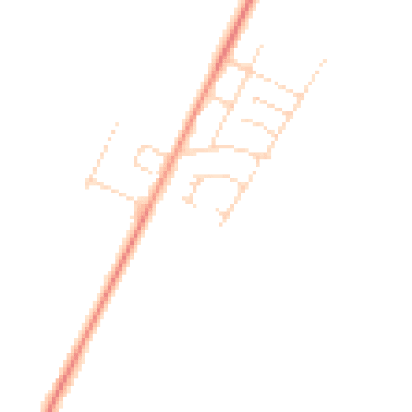 Daytime road noise heatmap for NN9 5XD