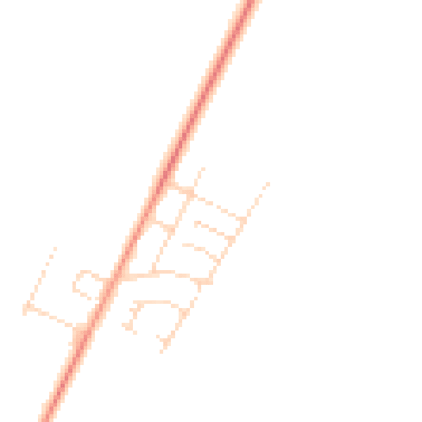 Daytime road noise heatmap for NN9 5XG
