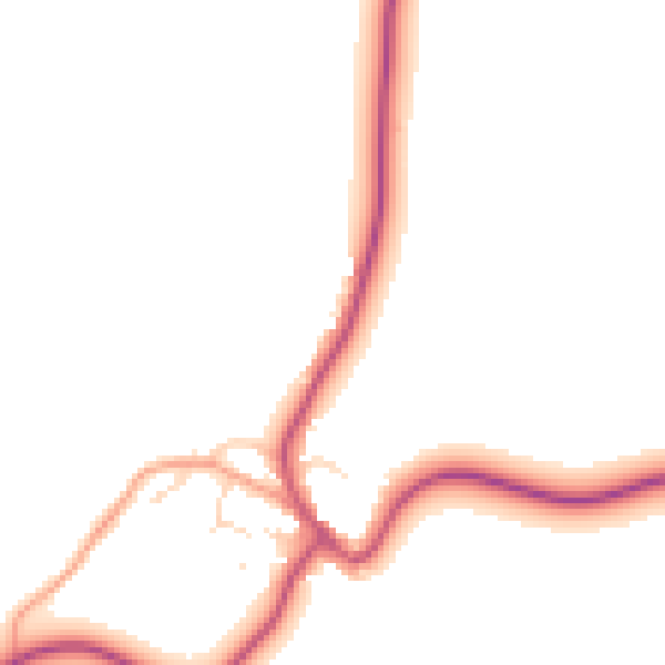 Daytime road noise heatmap for NN9 6AB