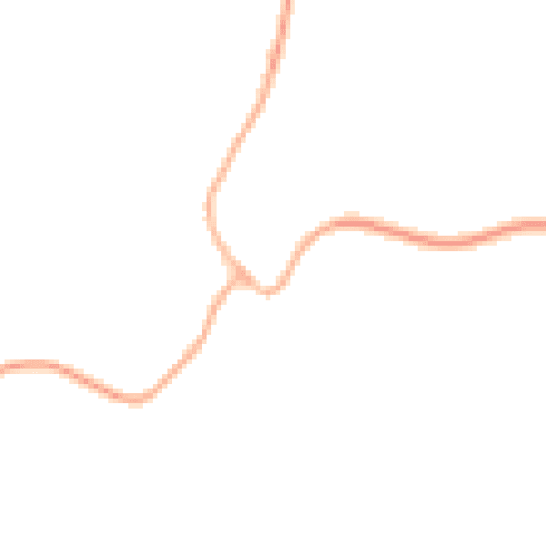 Night-time road noise heatmap for NN9 6AN