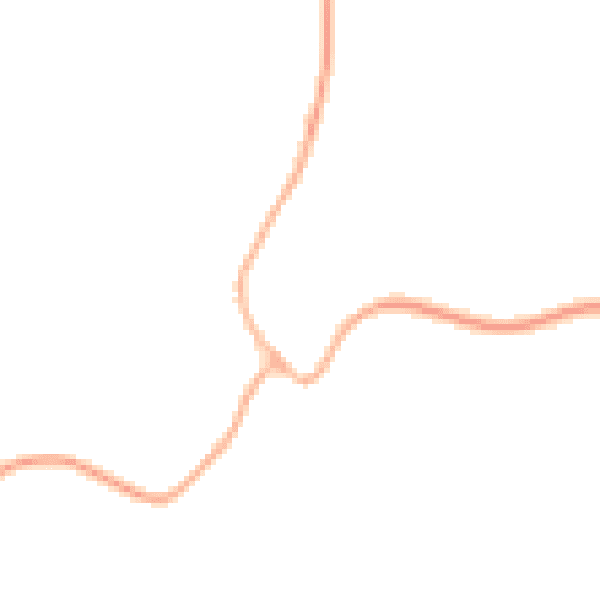 Night-time road noise heatmap for NN9 6AY