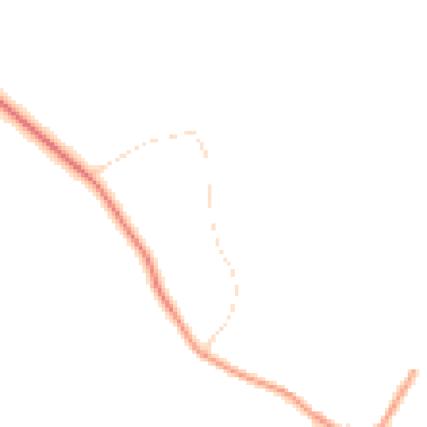 Daytime road noise heatmap for NN9 6BP