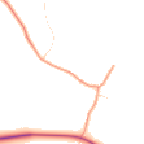 Daytime road noise heatmap for NN9 6BW