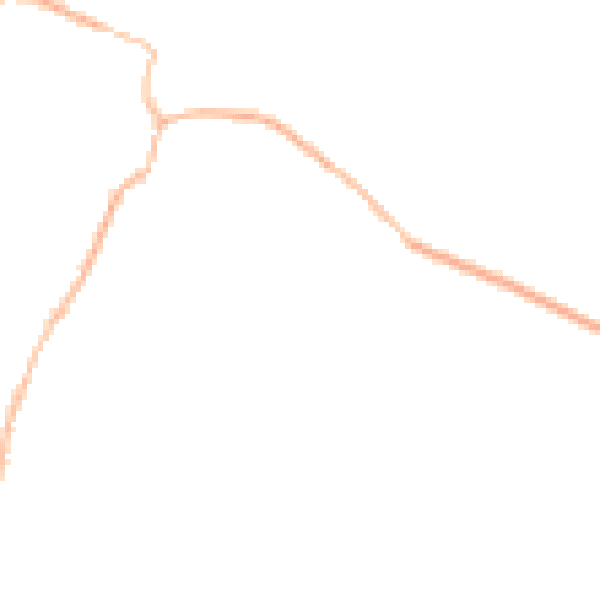 Night-time road noise heatmap for NN9 6JG