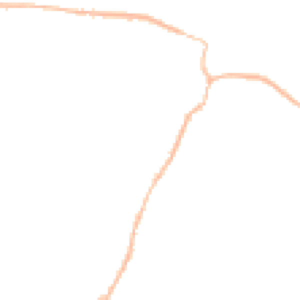 Night-time road noise heatmap for NN9 6JJ