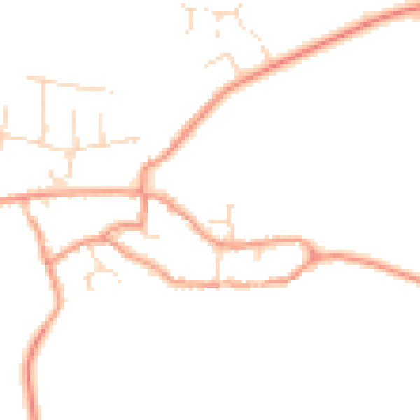 Daytime road noise heatmap for NN9 6PL