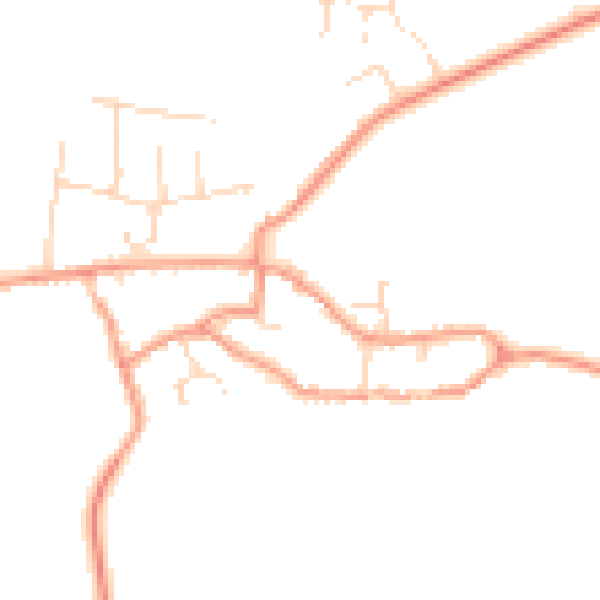 Daytime road noise heatmap for NN9 6PS