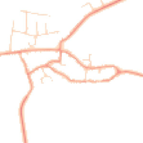 Daytime road noise heatmap for NN9 6QD