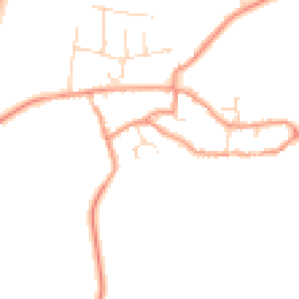 Daytime road noise heatmap for NN9 6QH
