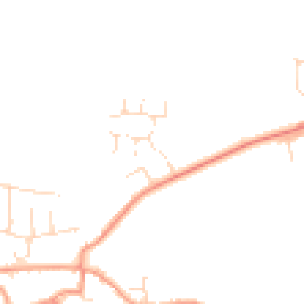 Daytime road noise heatmap for NN9 6TE