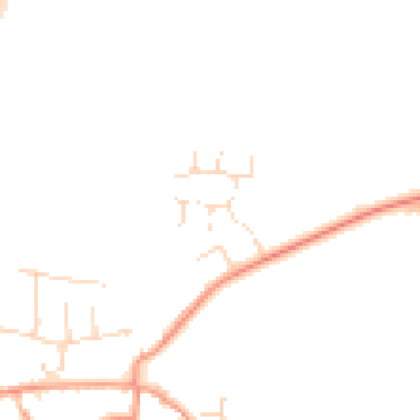 Daytime road noise heatmap for NN9 6TF