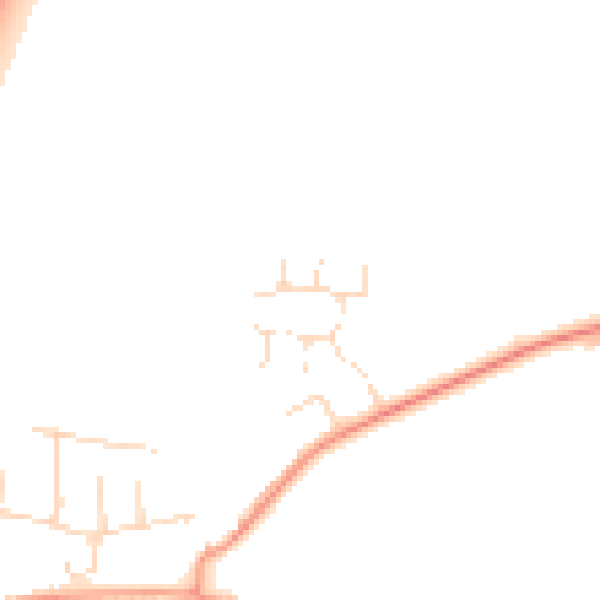 Daytime road noise heatmap for NN9 6TG