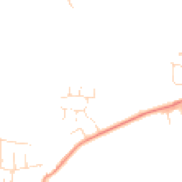 Daytime road noise heatmap for NN9 6TH