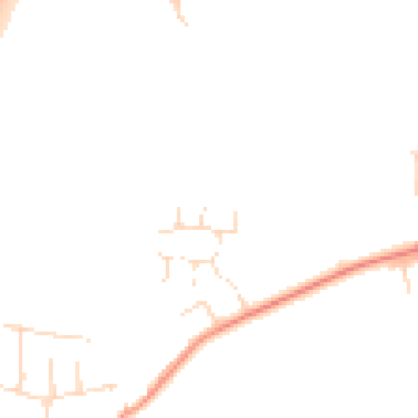 Daytime road noise heatmap for NN9 6TJ