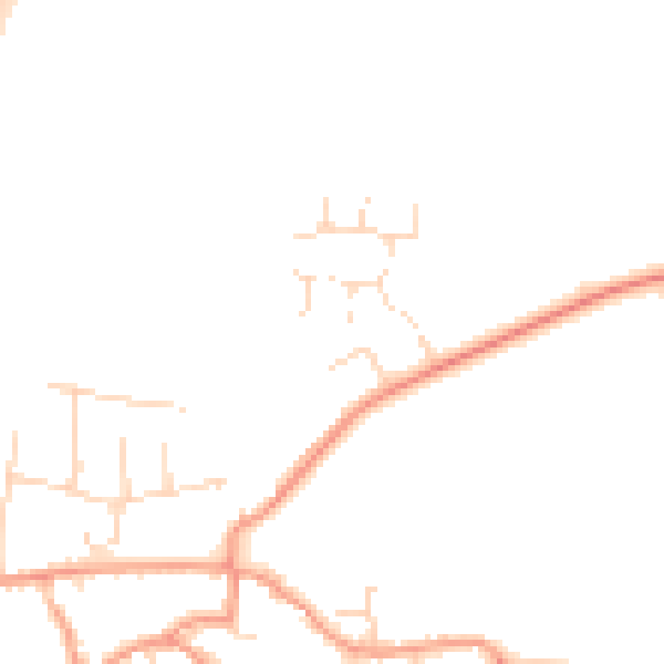 Daytime road noise heatmap for NN9 6TR