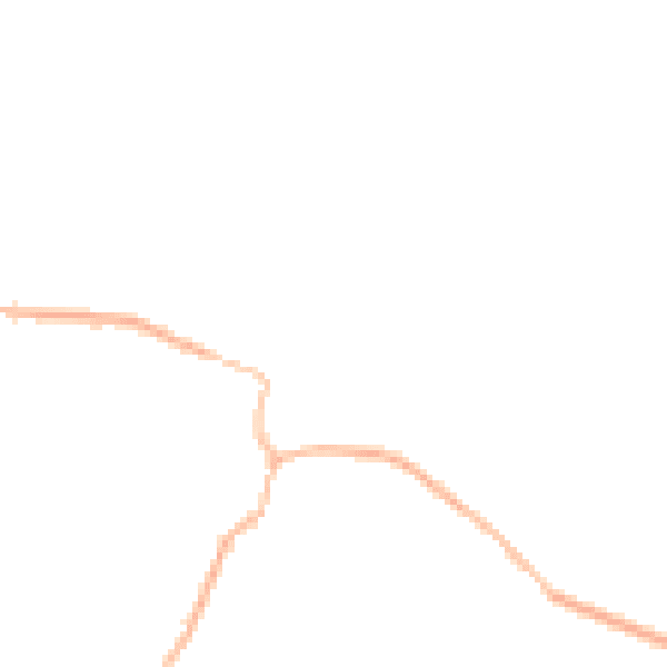 Night-time road noise heatmap for NN9 6XL