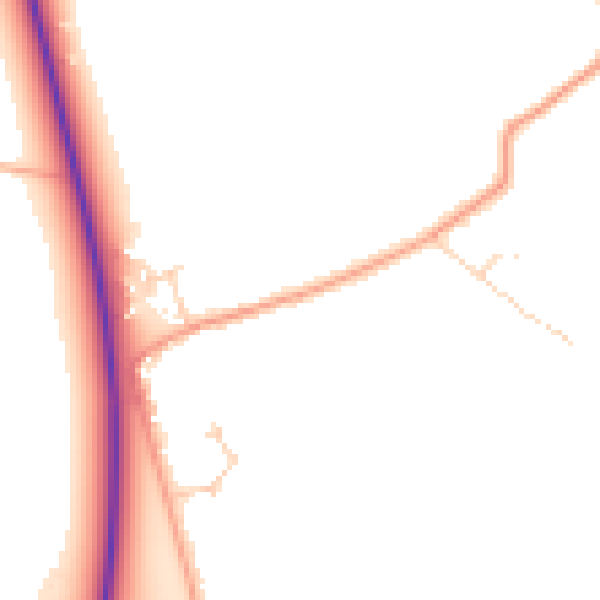 Daytime road noise heatmap for NR10 3AD