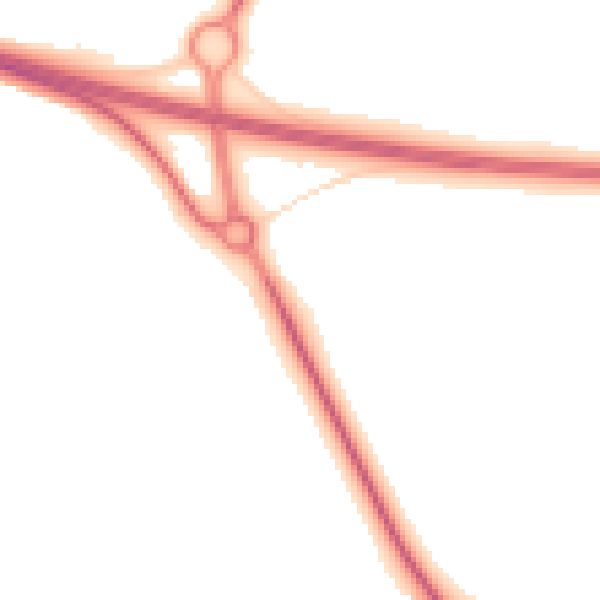 Night-time road noise heatmap for NR10 3AH