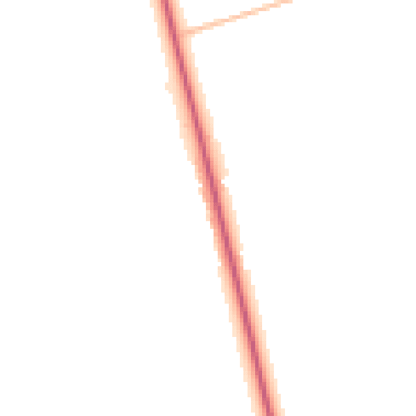 Night-time road noise heatmap for NR10 3AT