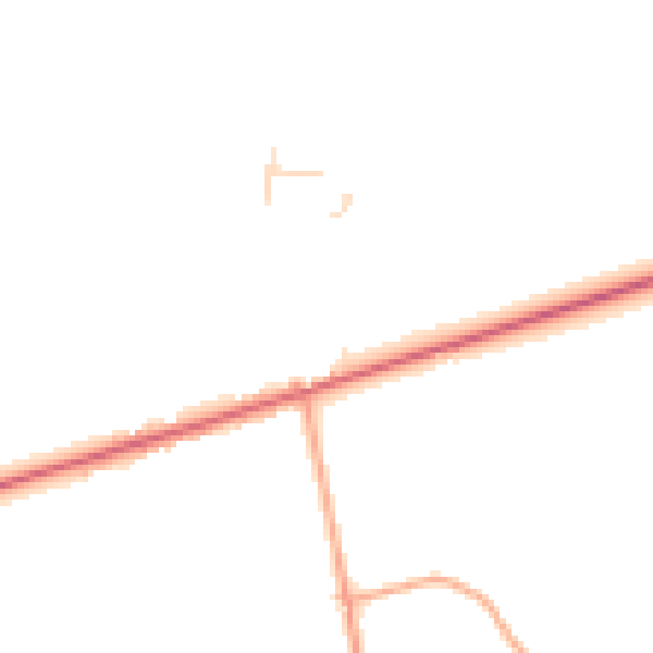 Daytime road noise heatmap for NR10 3AZ