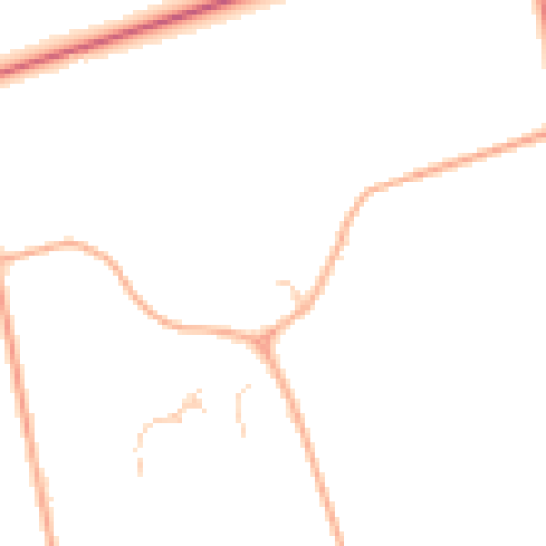 Daytime road noise heatmap for NR10 3BA