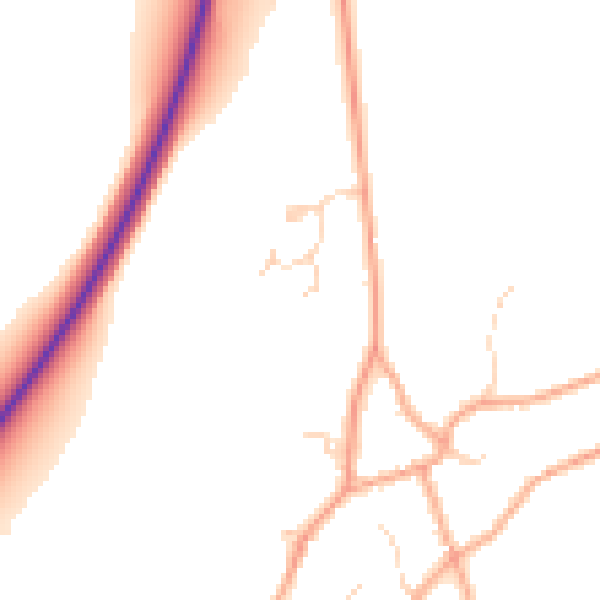 Daytime road noise heatmap for NR10 3BF
