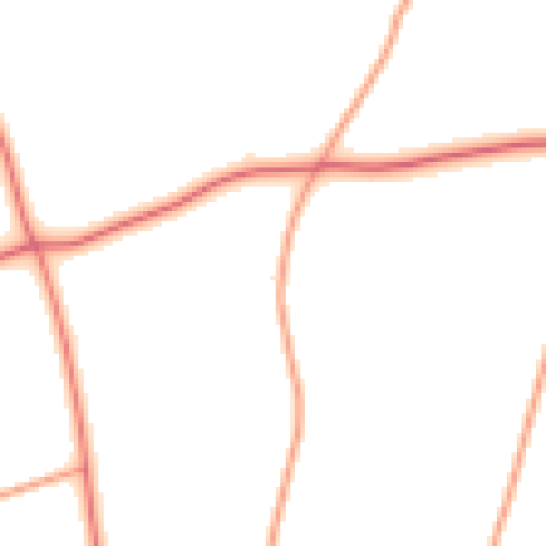 Daytime road noise heatmap for NR10 3BS