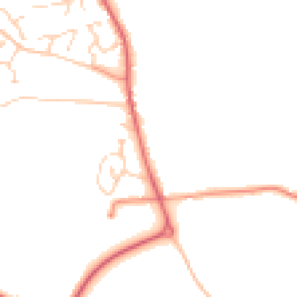 Daytime road noise heatmap for NR10 3DD