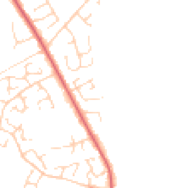 Daytime road noise heatmap for NR10 3DT