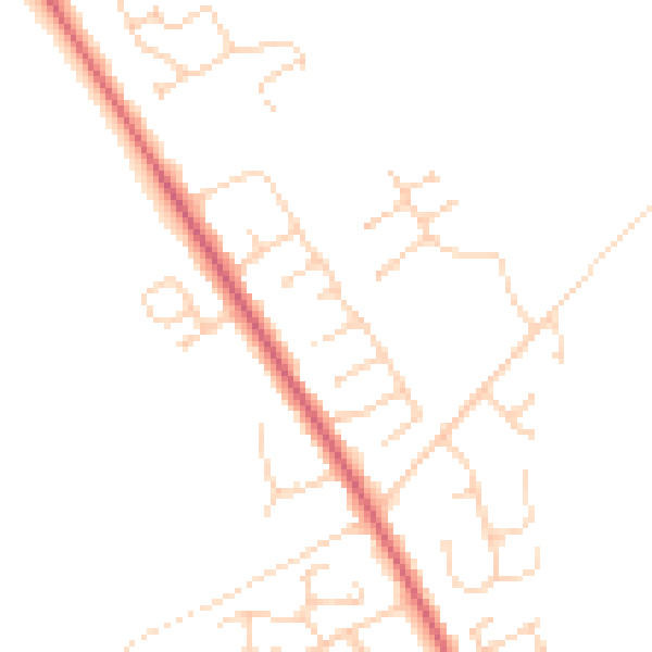 Daytime road noise heatmap for NR10 3EN