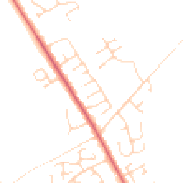 Daytime road noise heatmap for NR10 3EP
