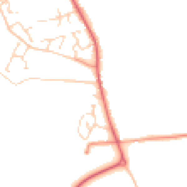 Daytime road noise heatmap for NR10 3FF