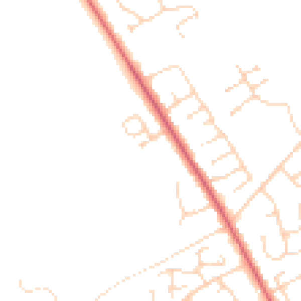 Daytime road noise heatmap for NR10 3FG