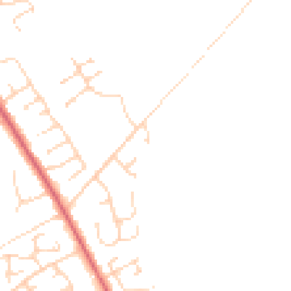Daytime road noise heatmap for NR10 3GH