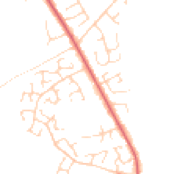 Daytime road noise heatmap for NR10 3GN