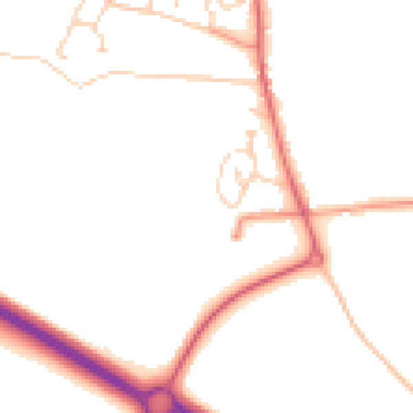 Daytime road noise heatmap for NR10 3GR