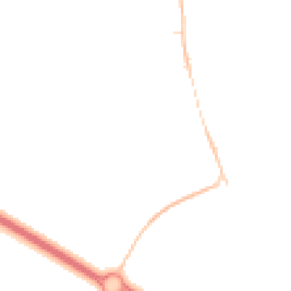 Night-time road noise heatmap for NR10 3GR