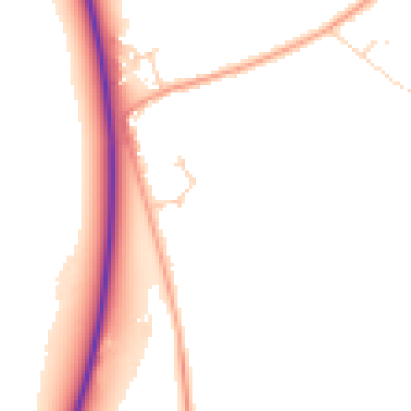 Daytime road noise heatmap for NR10 3GY